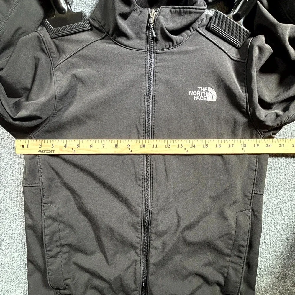 The North Face Jacket Mens Small Black Fleece Lined Full Zip Outdoor Windbreaker